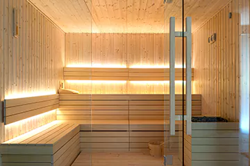 Modern Sauna Setup in Georgina, Ontario