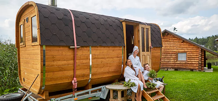 Residential Outdoor Cabin Sauna Construction in Georgina, Ontario