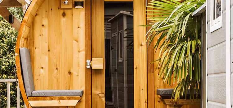 Wood-fired Outdoor Residential Sauna Installation in Georgina, Ontario