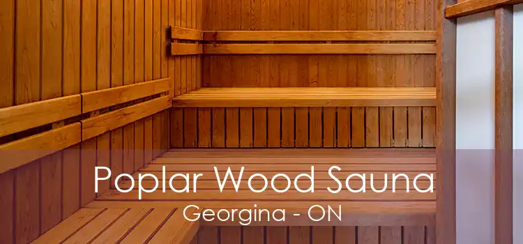 Poplar Wood Sauna Georgina - ON